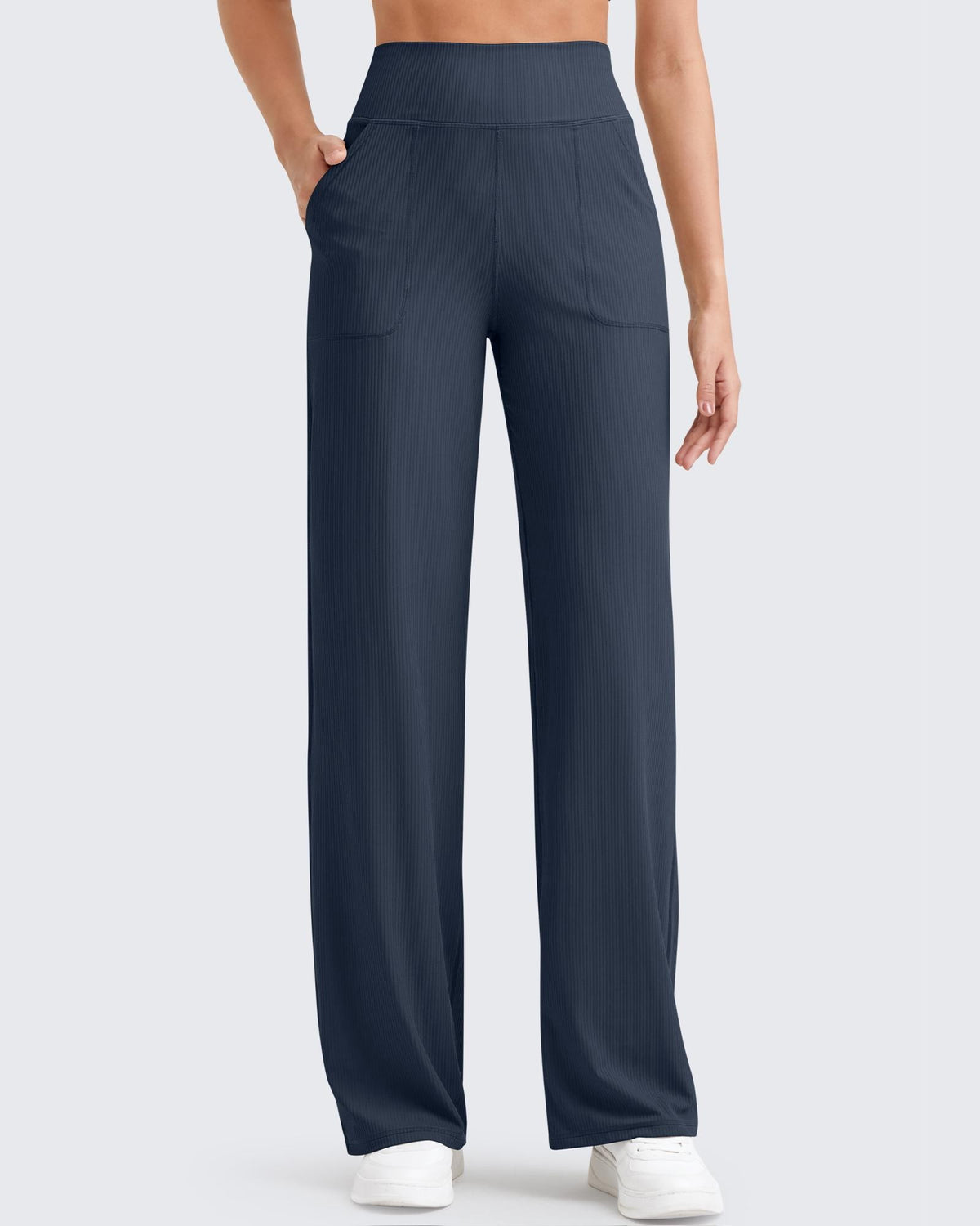 G4Free - Ribbed High-Rise Seamless Work Pants -GF24J315BA-S