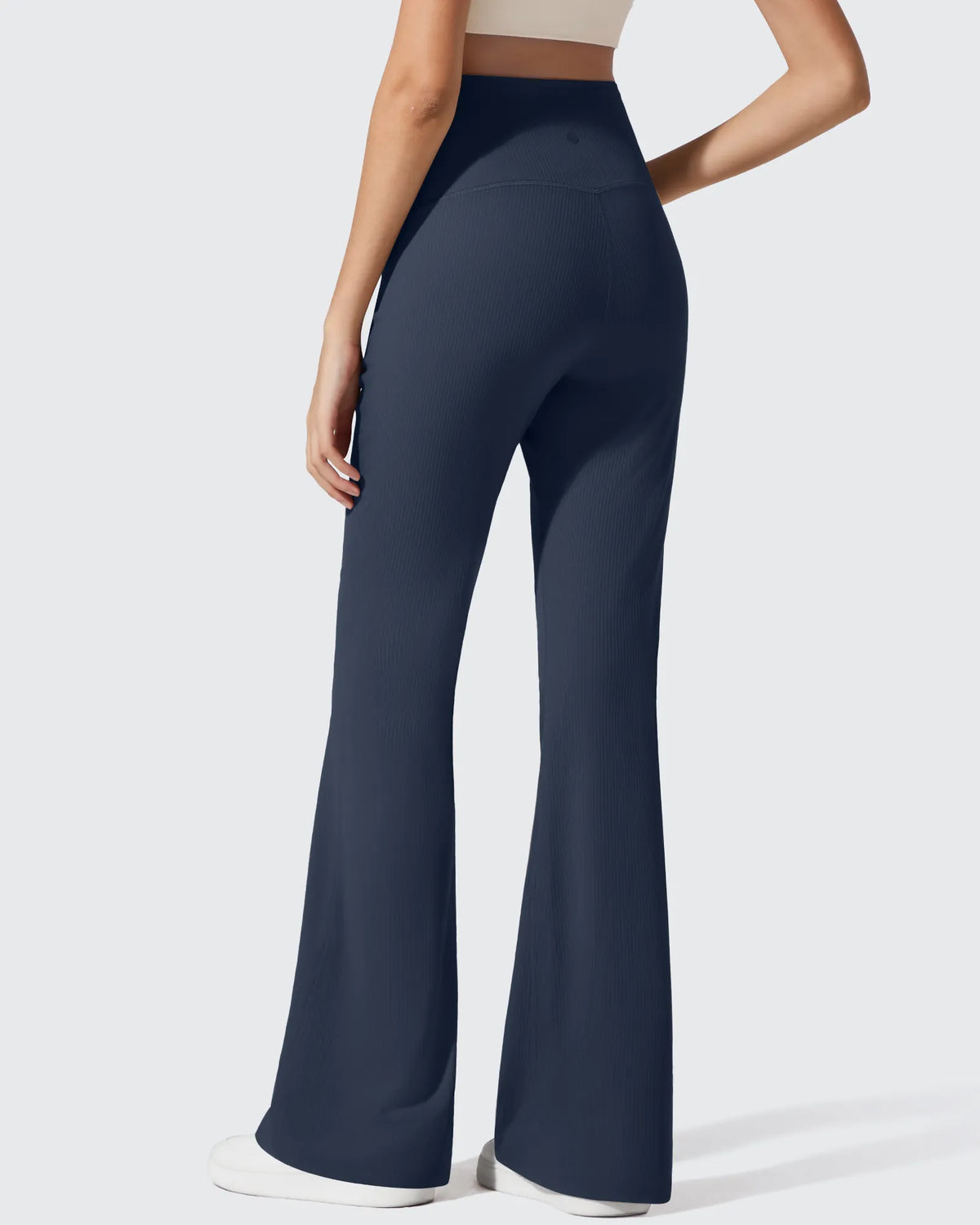 G4Free - Ribbed Maternity Flare Yoga Pants with Pockets -GF25AY587AA-S