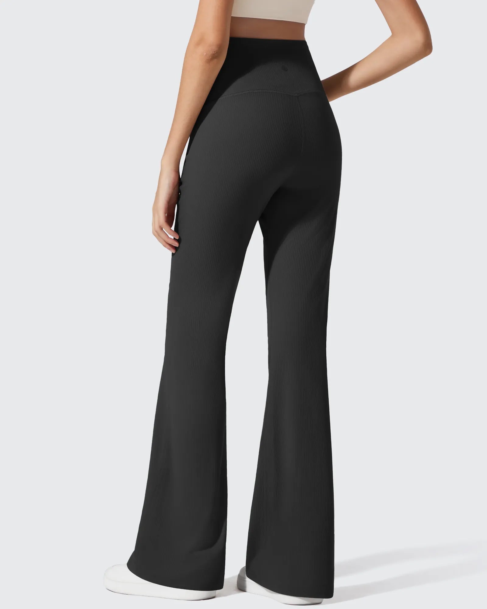 G4Free - Ribbed Maternity Flare Yoga Pants with Pockets -GF25AY587AA-S