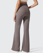 G4Free - Ribbed Maternity Flare Yoga Pants with Pockets -GF25AY587AA-S