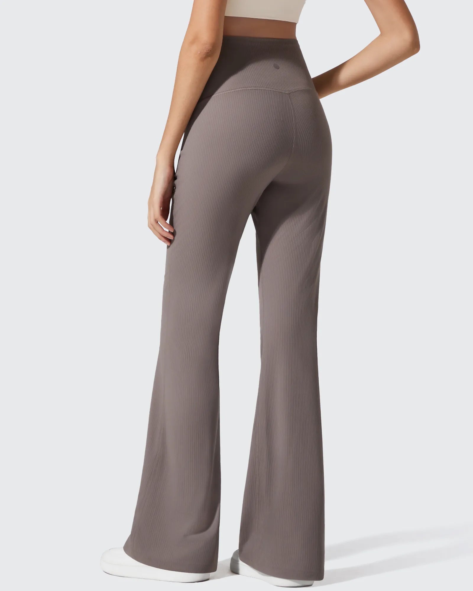 G4Free - Ribbed Maternity Flare Yoga Pants with Pockets -GF25AY587AA-S