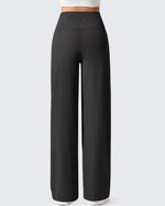 G4Free - Ribbed Maternity Wide Leg Casual Yoga Pants -GF25JY537AF-XS