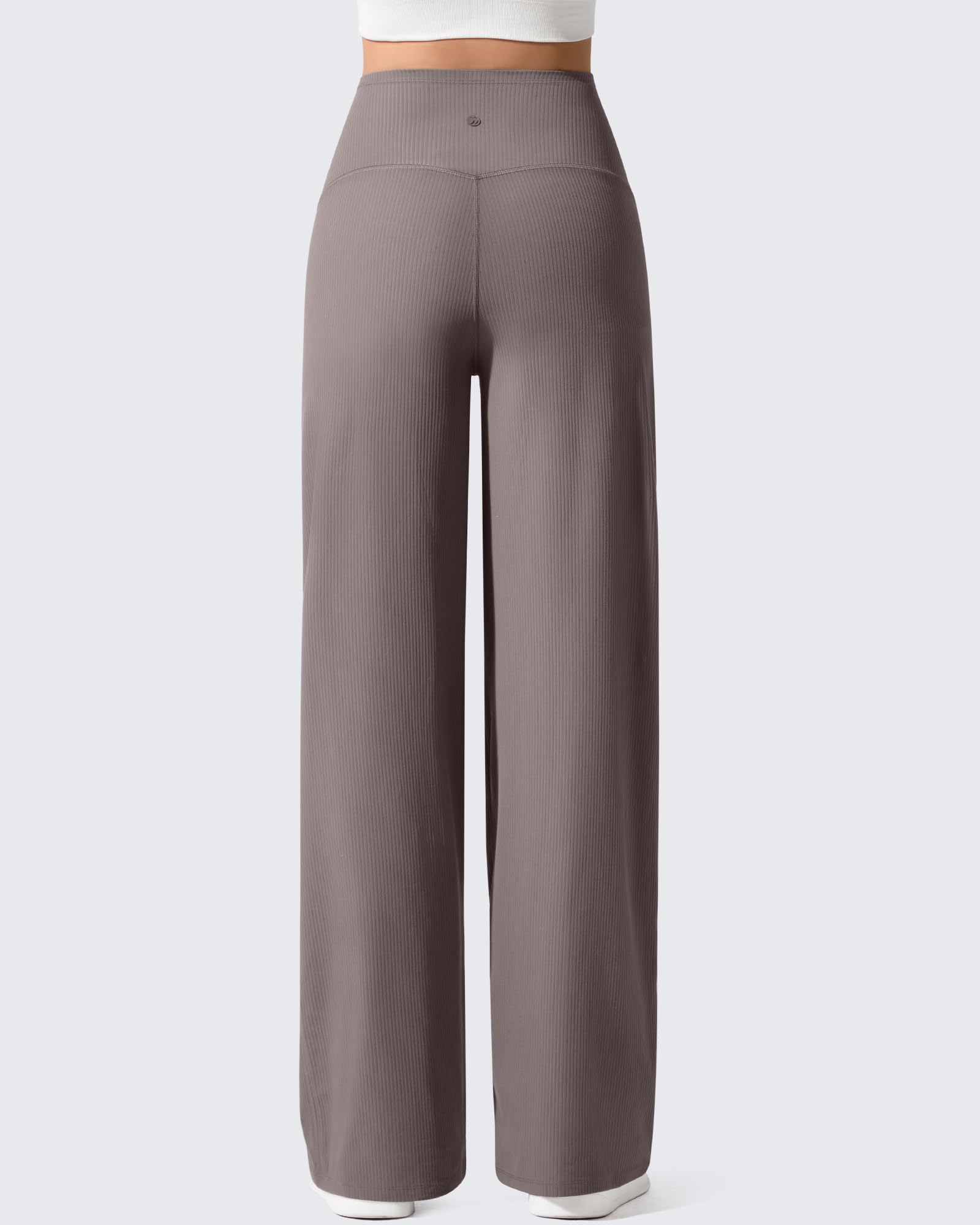 G4Free - Ribbed Maternity Wide Leg Casual Yoga Pants -GF25JY537AF-XS