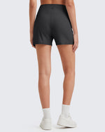 G4Free - Ribbed Mid-Rise Seamless Work Shorts -GF25E314AA-S