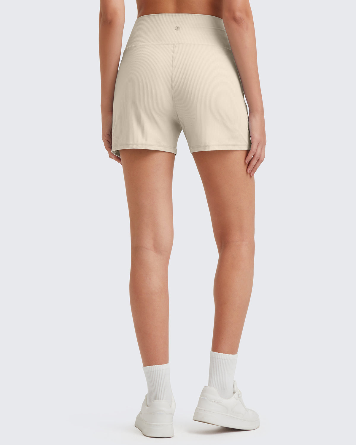 G4Free - Ribbed Mid-Rise Seamless Work Shorts -GF25E314AA-S
