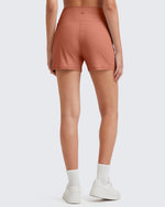G4Free - Ribbed Mid-Rise Seamless Work Shorts -GF25E314AA-S