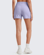 G4Free - Ribbed Mid-Rise Seamless Work Shorts -GF25E314AA-S