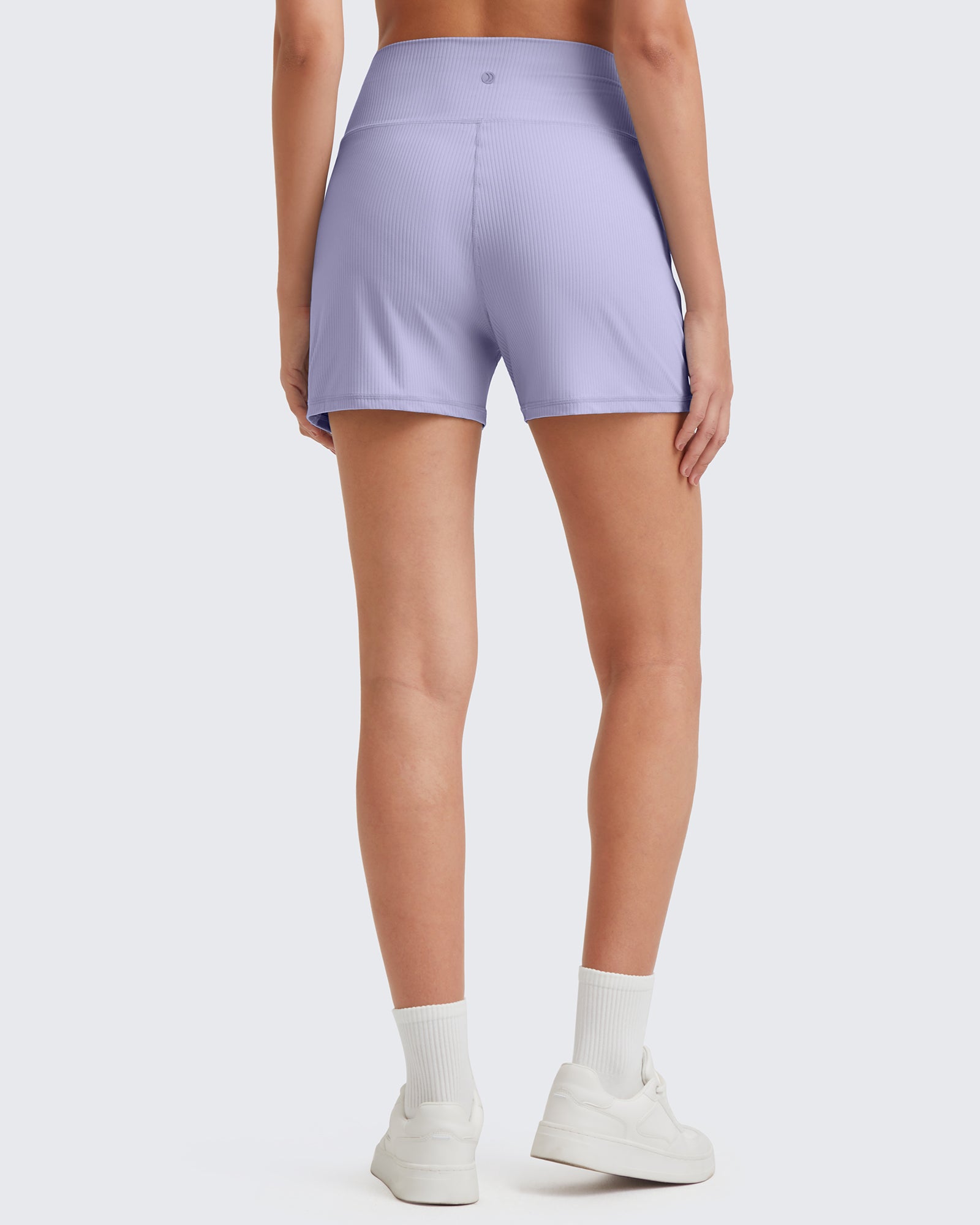 G4Free - Ribbed Mid-Rise Seamless Work Shorts -GF25E314AA-S