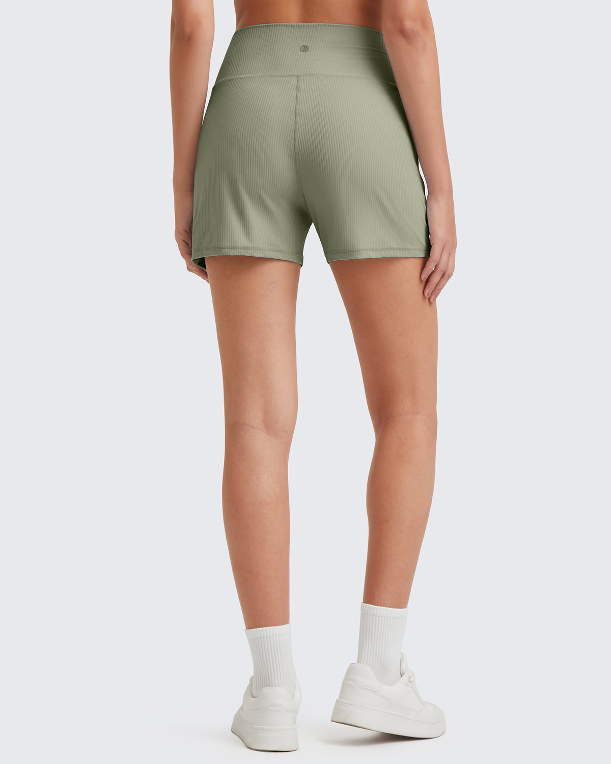 G4Free - Ribbed Mid-Rise Seamless Work Shorts -GF25E314AA-S