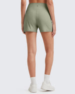 G4Free - Ribbed Mid-Rise Seamless Work Shorts -GF25E314AA-S