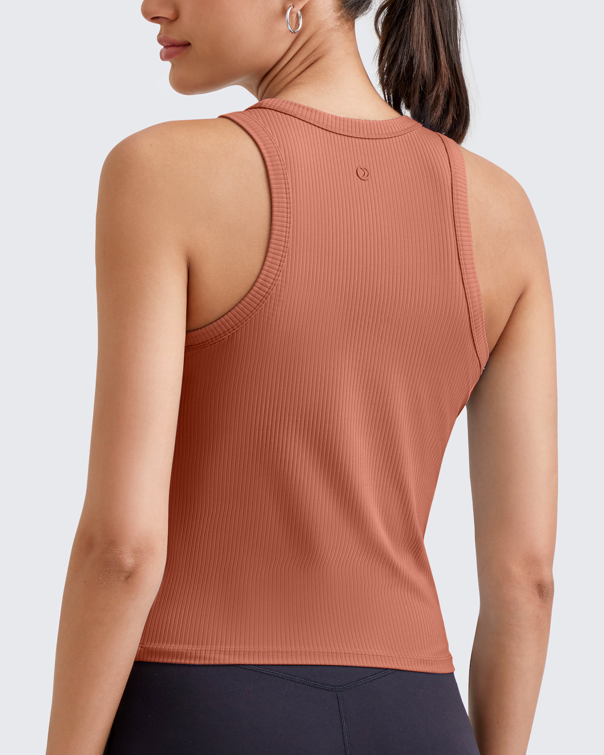 G4Free - Ribbed Slim Racerback Athletic Tanks -GF25B327AA-S