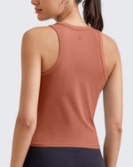 G4Free - Ribbed Slim Racerback Athletic Tanks -GF25B327AA-S