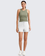G4Free - Ribbed Slim Racerback Athletic Tanks -GF25B327AA-S