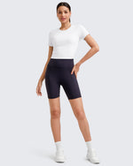G4Free - Ribbed Slim Workout Crop Short Sleeve -GF25K320CA-S