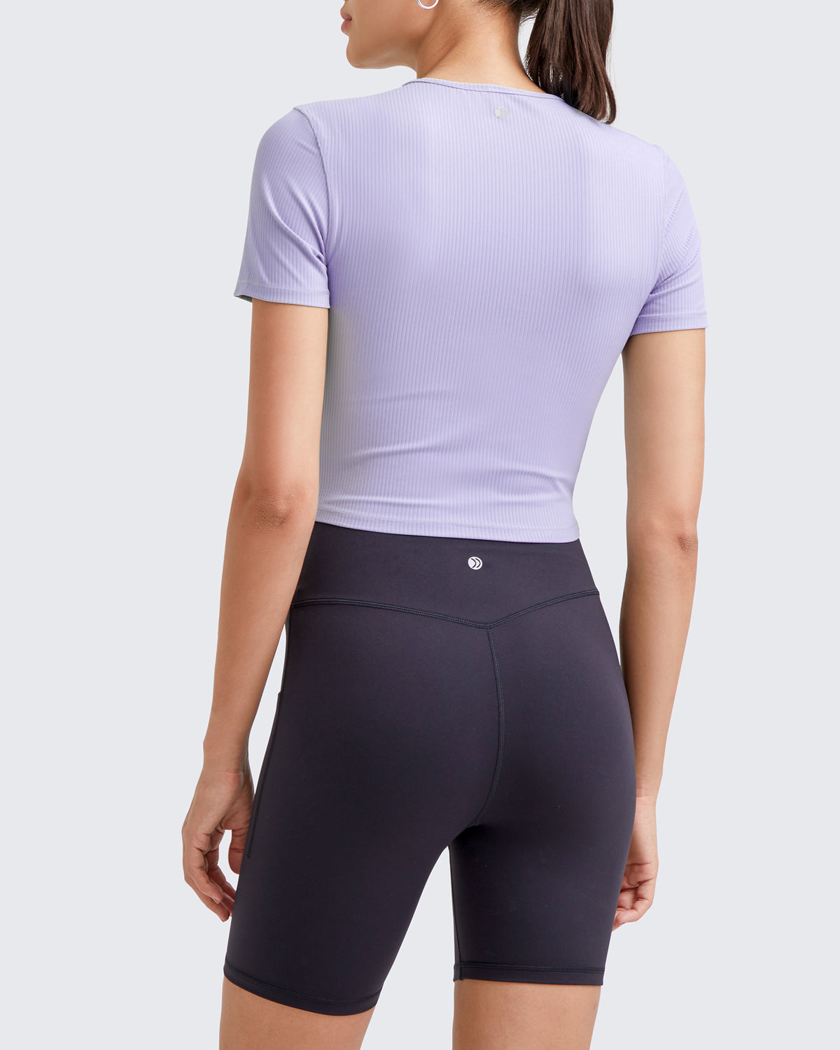 G4Free - Ribbed Slim Workout Crop Short Sleeve -GF25K320CA-S