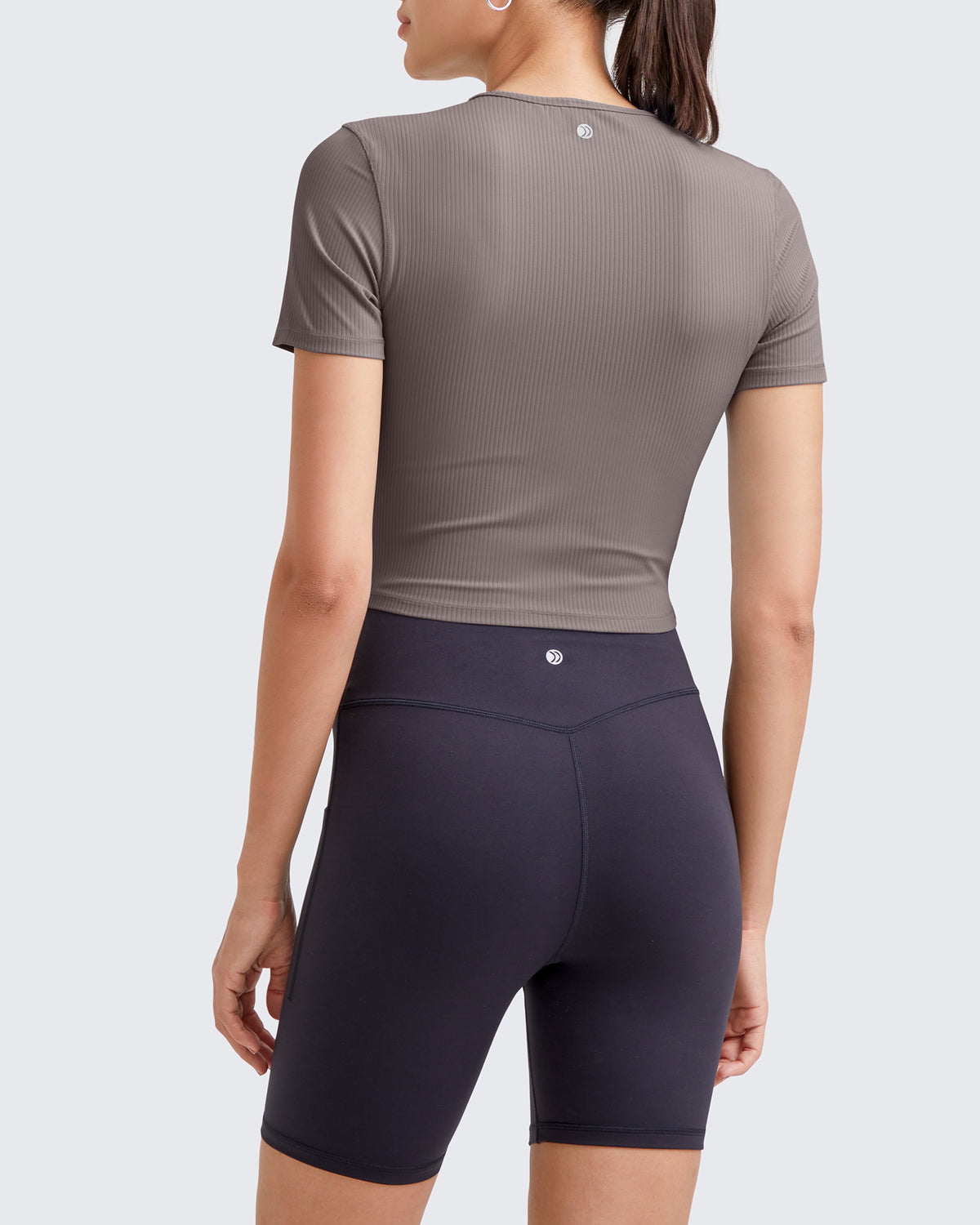 G4Free - Ribbed Slim Workout Crop Short Sleeve -GF25K320CA-S