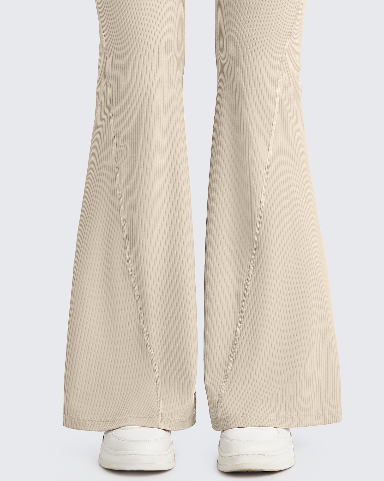 G4Free - Ribbed Tummy Control Flare Yoga Pants -GF25A407AA-S