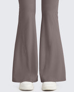G4Free - Ribbed Tummy Control Flare Yoga Pants -GF25A407AA-S