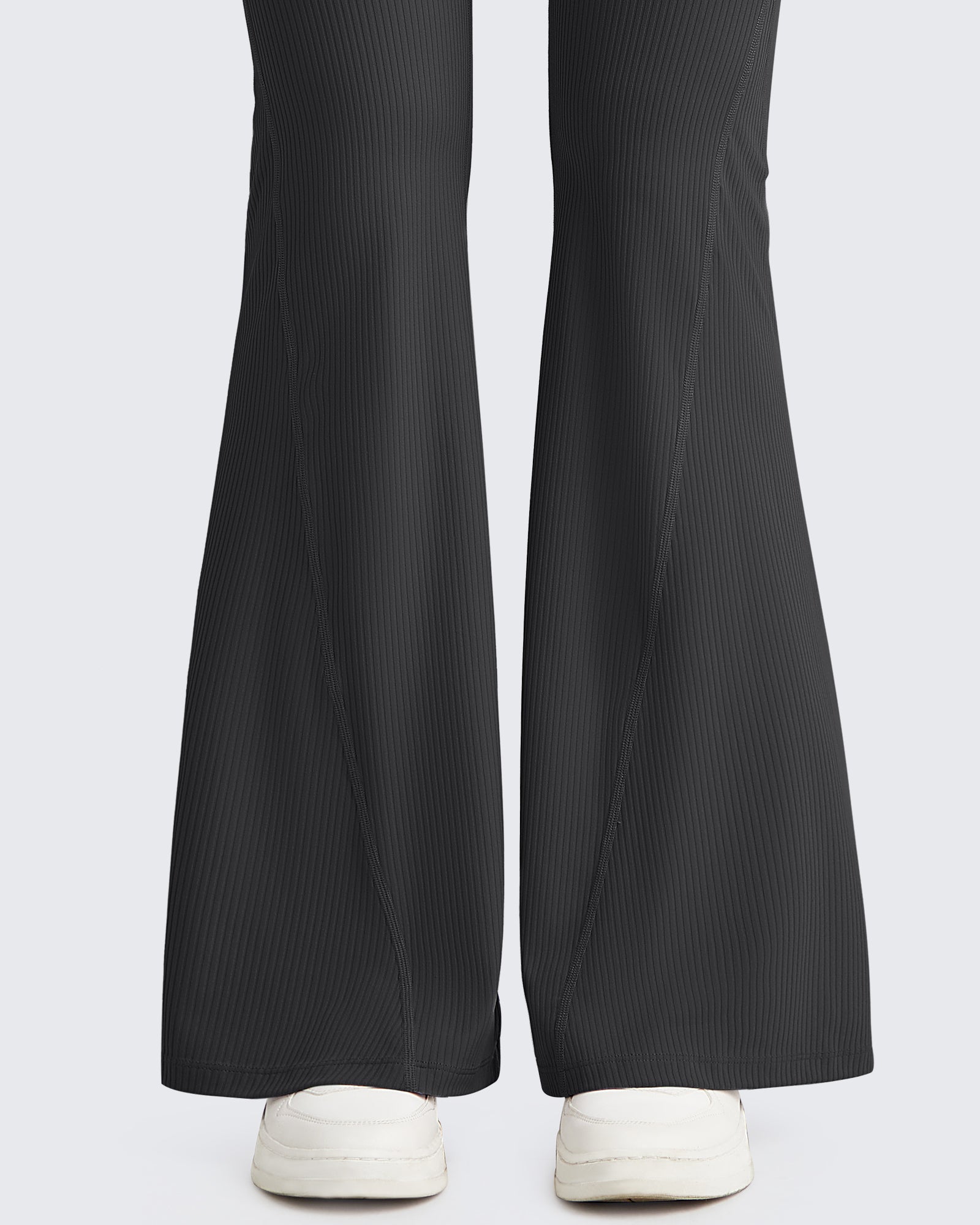 G4Free - Ribbed Tummy Control Flare Yoga Pants -GF25A407AA-S