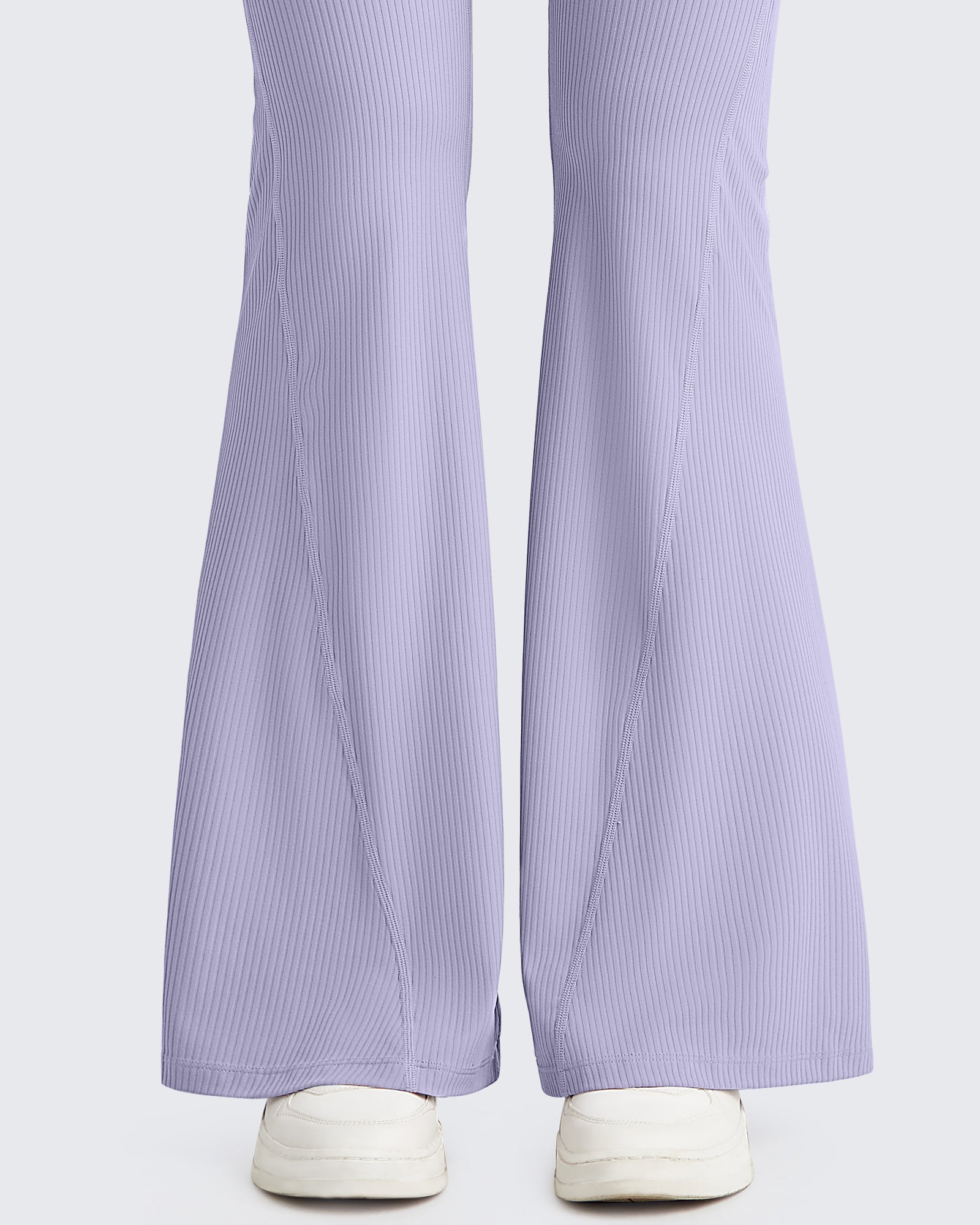 G4Free - Ribbed Tummy Control Flare Yoga Pants -GF25A407AA-S