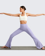 G4Free - Ribbed Tummy Control Flare Yoga Pants -GF25A407AA-S