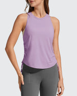 G4Free - Ruch Side High Neck Racerback Muscle Tank Tops -GF26L878I002F-XS