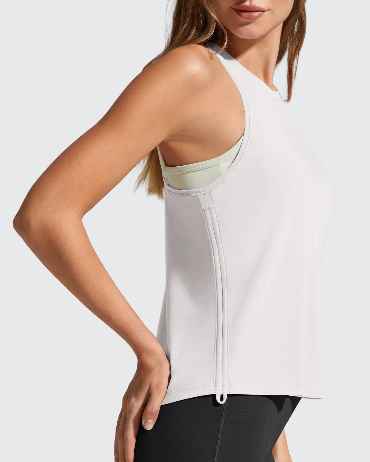 G4Free - Ruch Side High Neck Racerback Muscle Tank Tops -GF26L878I002F-XS