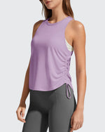 G4Free - Ruch Side High Neck Racerback Muscle Tank Tops -GF26L878I002F-XS