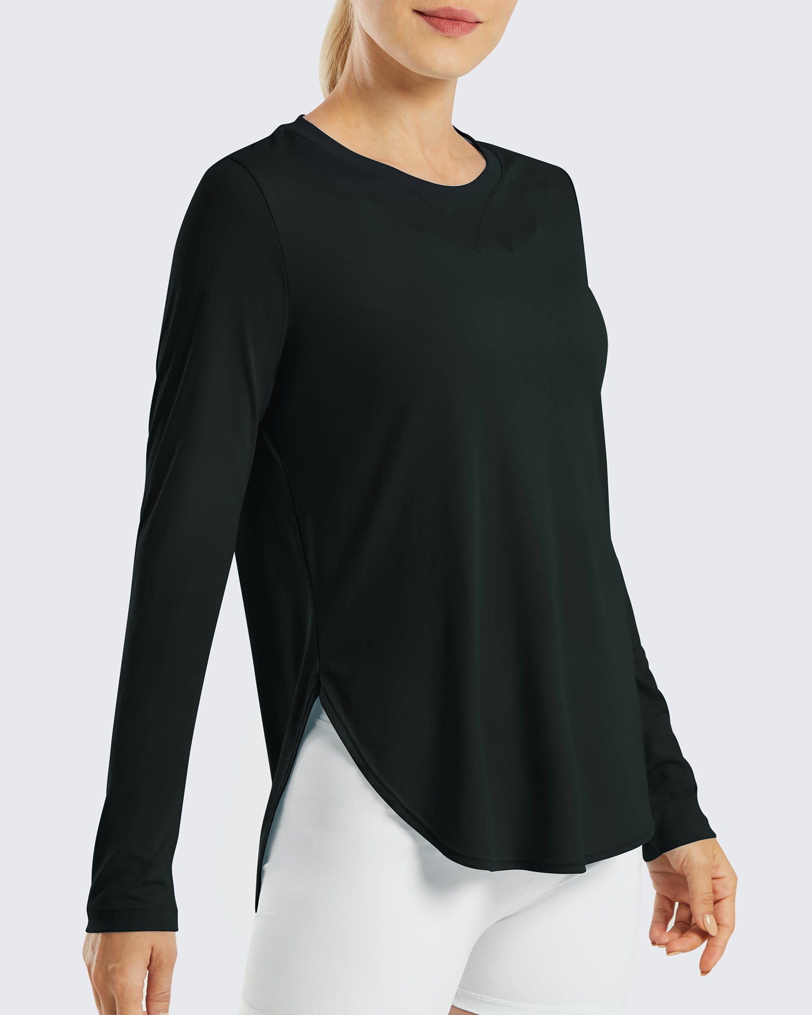 G4Free - Scoop Neck UV Sun Workout Long Sleeve -GF21B003AA-S