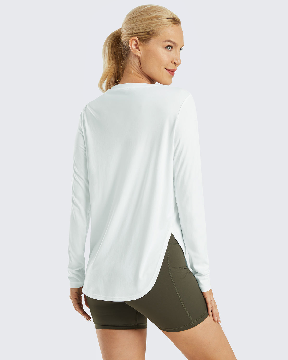G4Free - Scoop Neck UV Sun Workout Long Sleeve -GF21B003BA-S