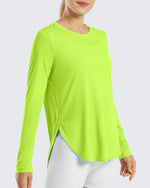 G4Free - Scoop Neck UV Sun Workout Long Sleeve -GF21B003BA-S
