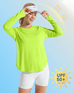 G4Free - Scoop Neck UV Sun Workout Long Sleeve -GF21B003BA-S