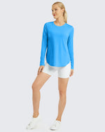 G4Free - Scoop Neck UV Sun Workout Long Sleeve -GF21B003BA-S