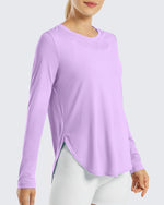 G4Free - Scoop Neck UV Sun Workout Long Sleeve -GF21B003EA-S
