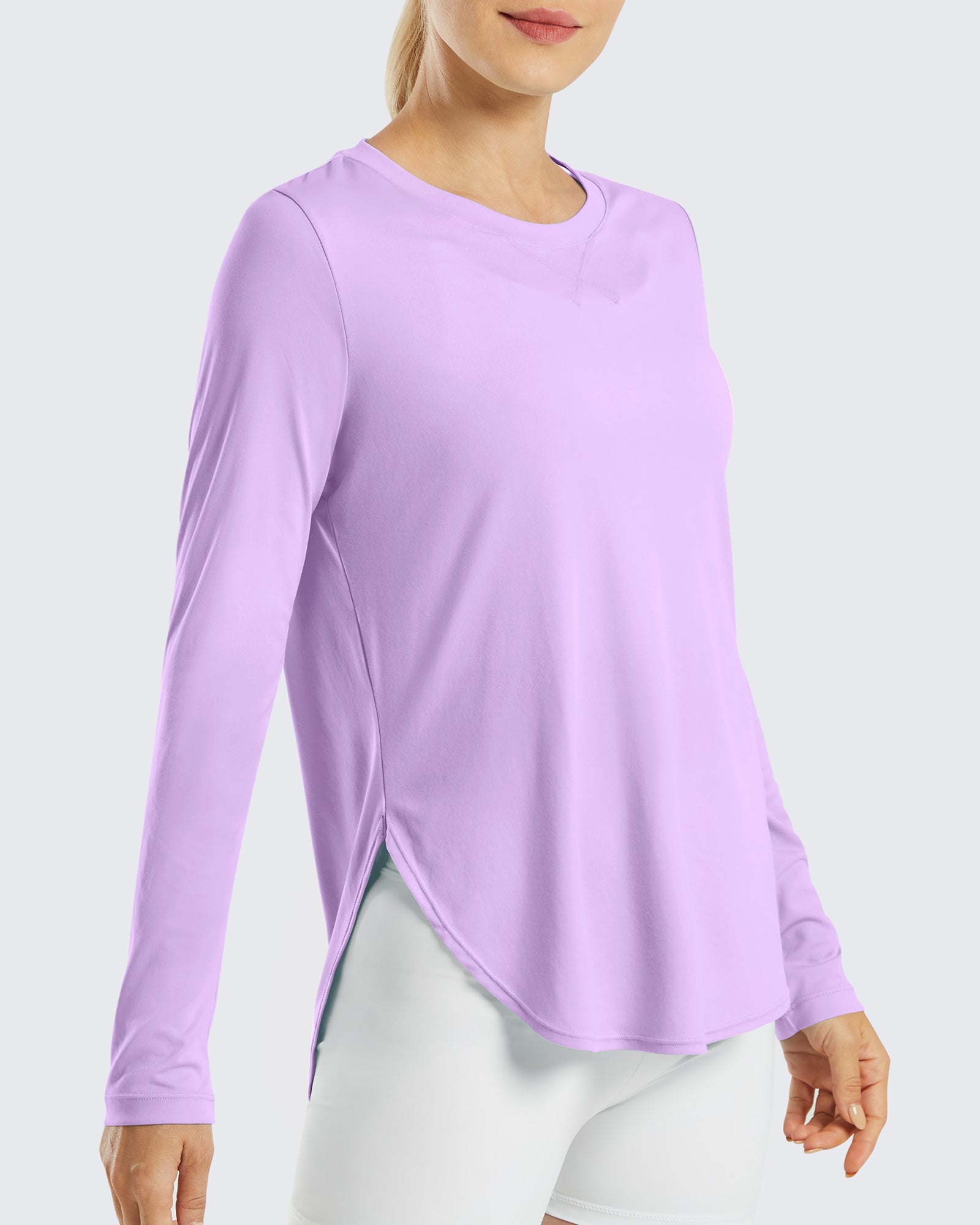 G4Free - Scoop Neck UV Sun Workout Long Sleeve -GF21B003EA-S