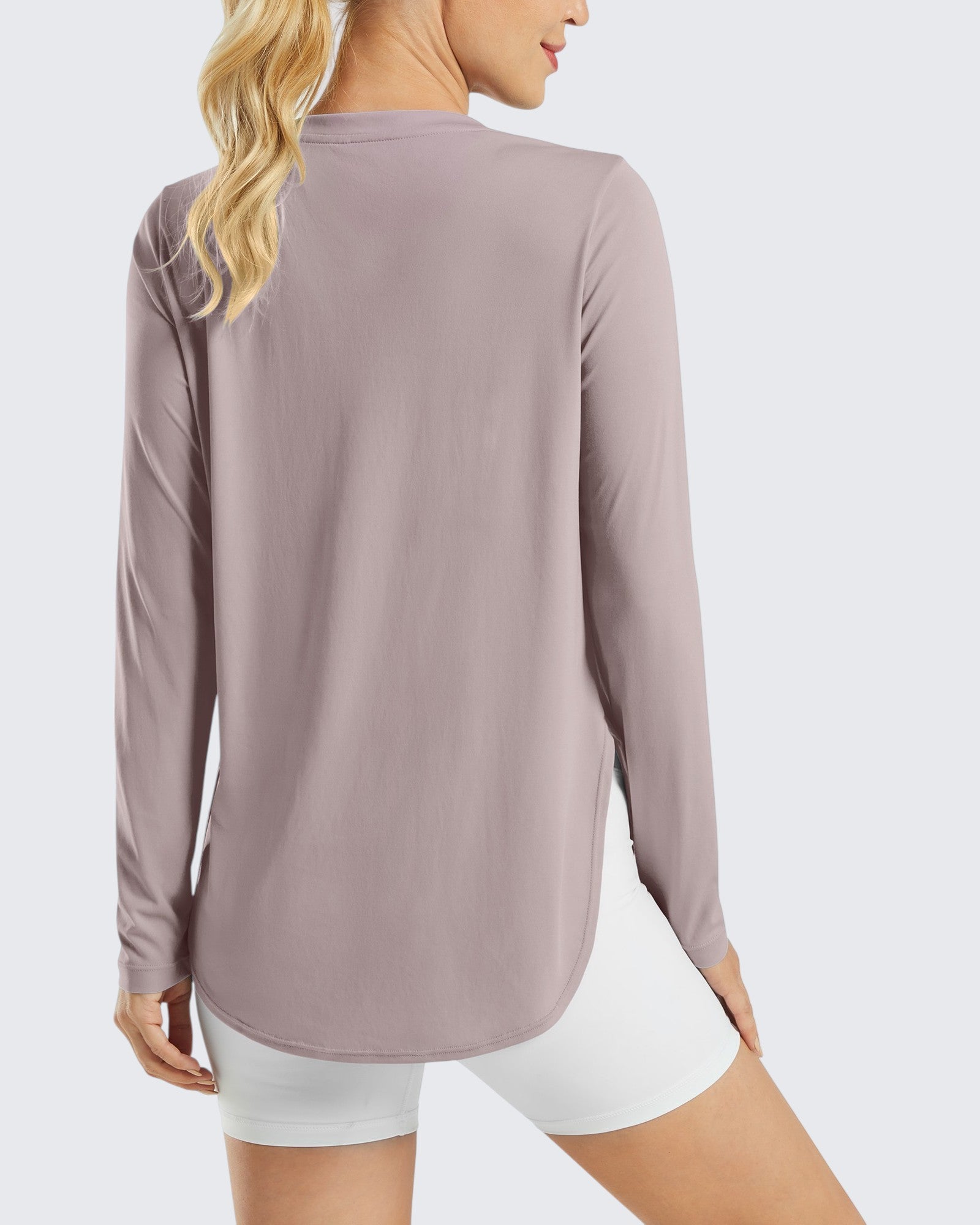 G4Free - Scoop Neck UV Sun Workout Long Sleeve Tops -GF21B003UA-S