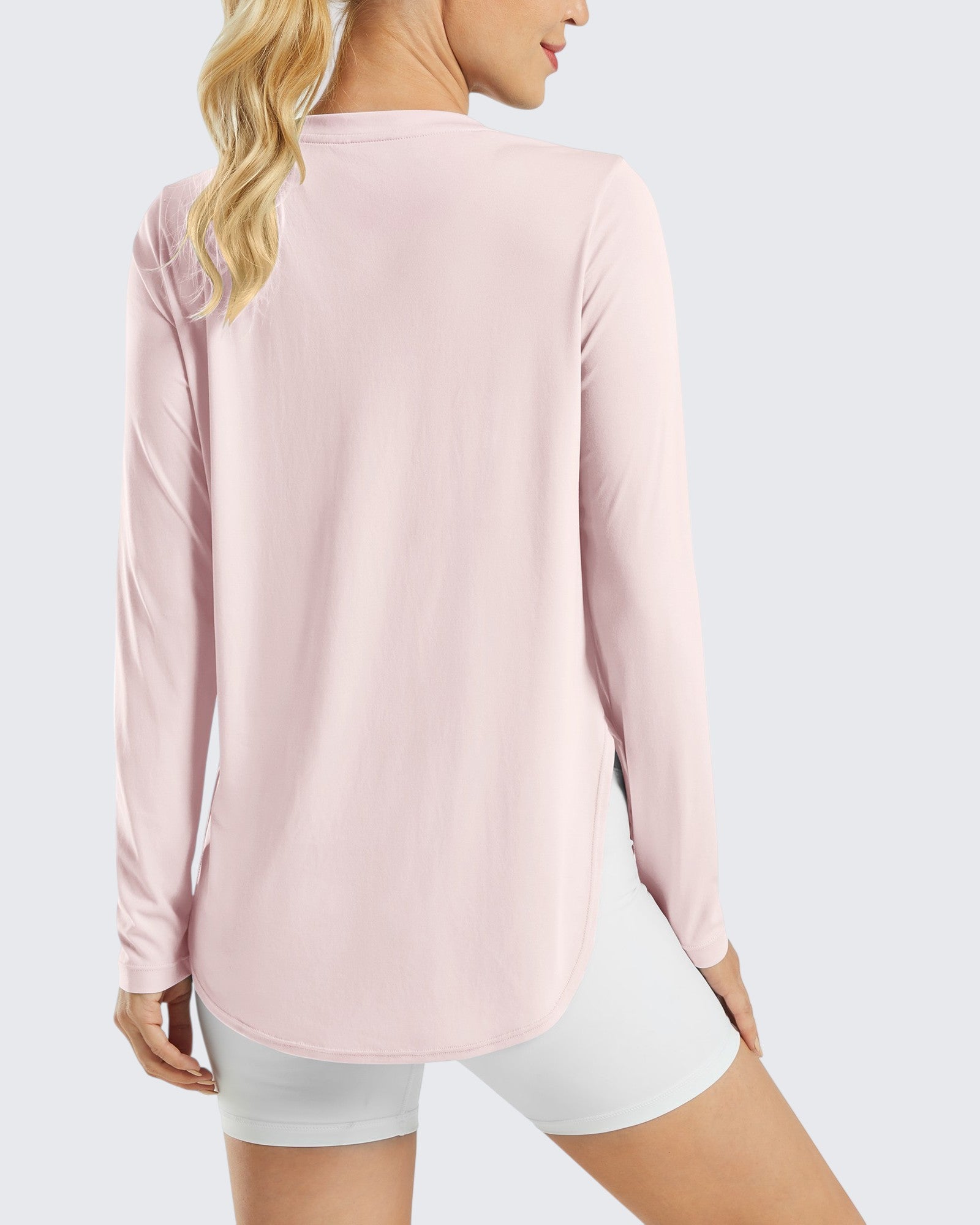 G4Free - Scoop Neck UV Sun Workout Long Sleeve Tops -GF21B003UA-S