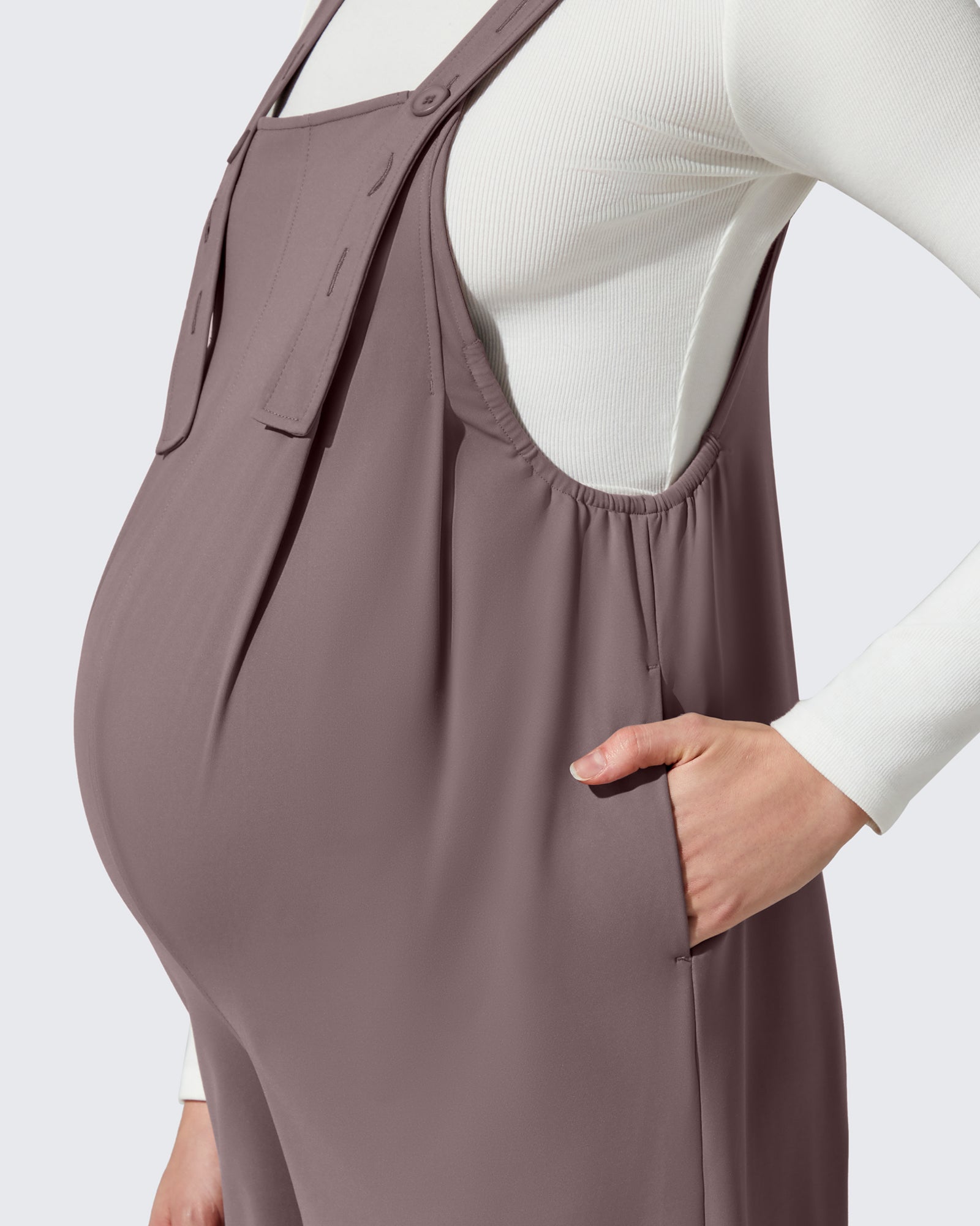 G4Free - ShiftReady Adjustable Strap Maternity Jumpsuit Pants -GF25PY751AF-XS