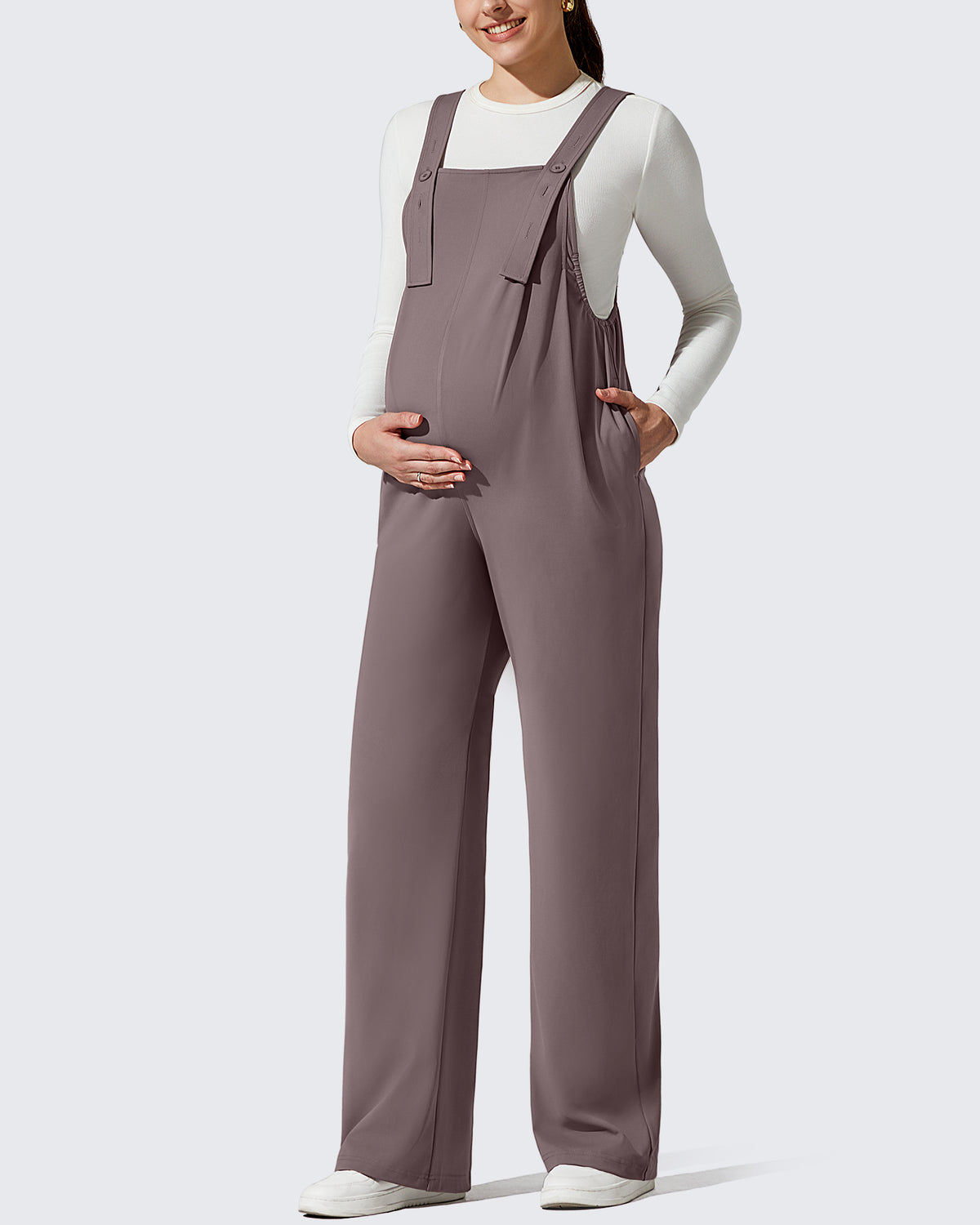 G4Free - ShiftReady Adjustable Strap Maternity Jumpsuit Pants -GF25PY751BF-XS