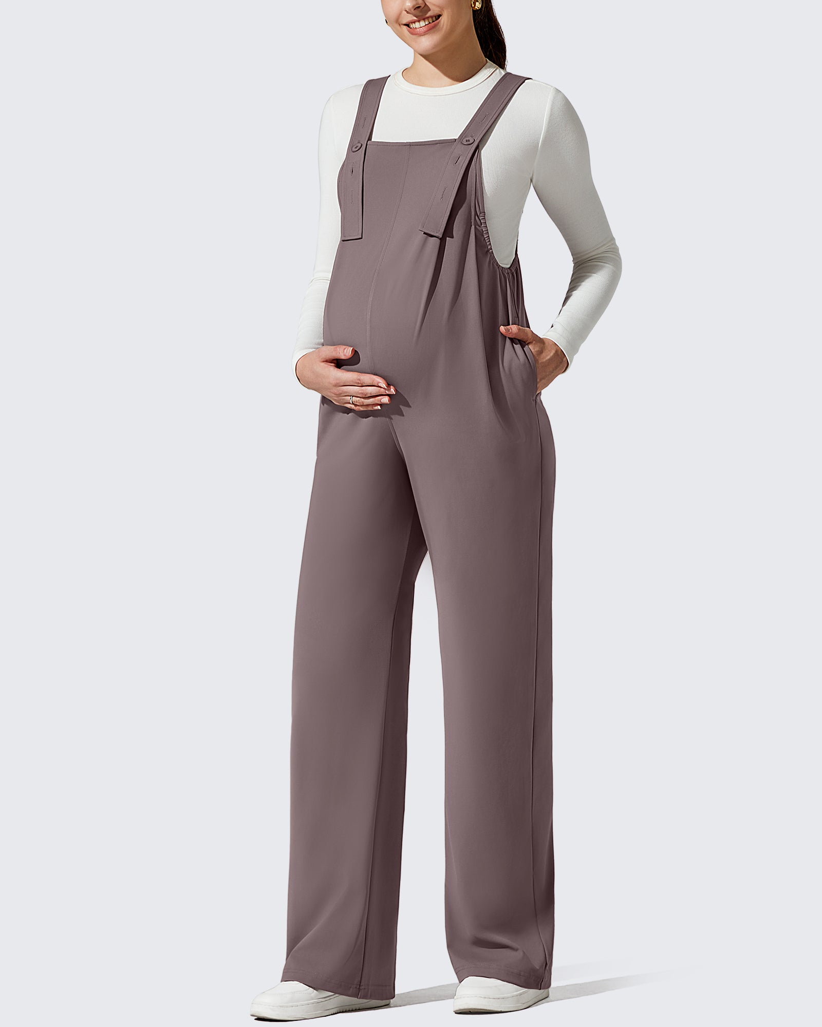 G4Free - ShiftReady Adjustable Strap Maternity Jumpsuit Pants -GF25PY751BF-XS
