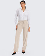 G4Free - ShiftReady Business Drawstrings Straight Pants -GF24J250AA-S