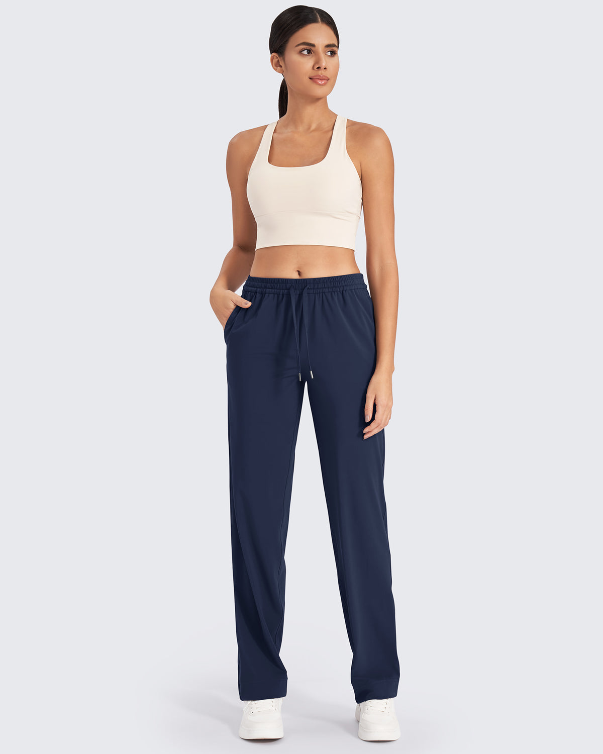 G4Free - ShiftReady Business Drawstrings Straight Pants -GF24J250AA-S