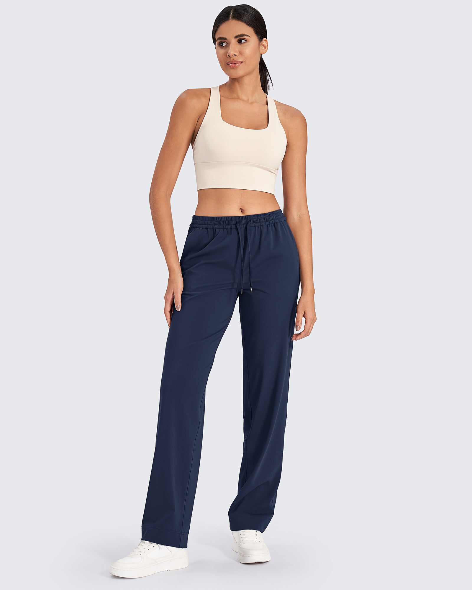 G4Free - ShiftReady Business Drawstrings Straight Pants -GF24J250AA-S