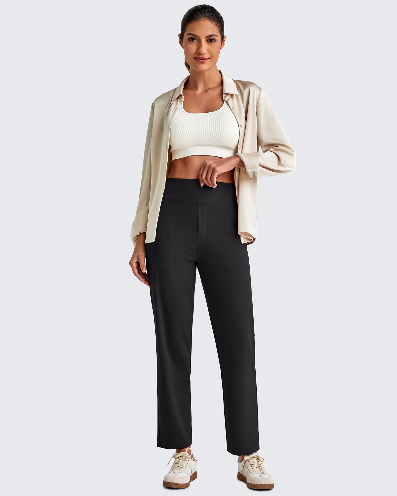 G4Free - ShiftReady Crop Business Casual Work Pants -GF25D417CA-S