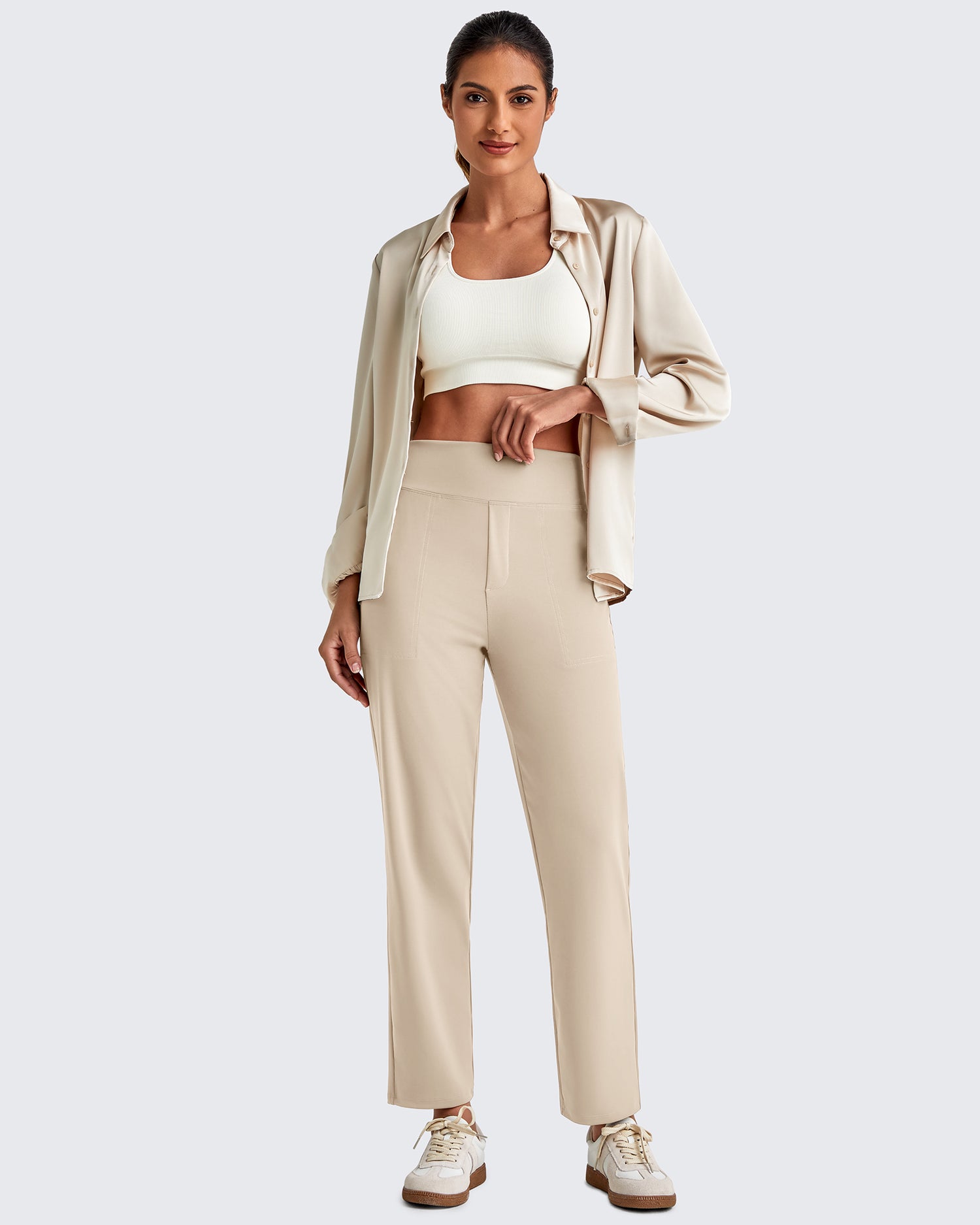 G4Free - ShiftReady Crop Business Casual Work Pants -GF25D417CA-S