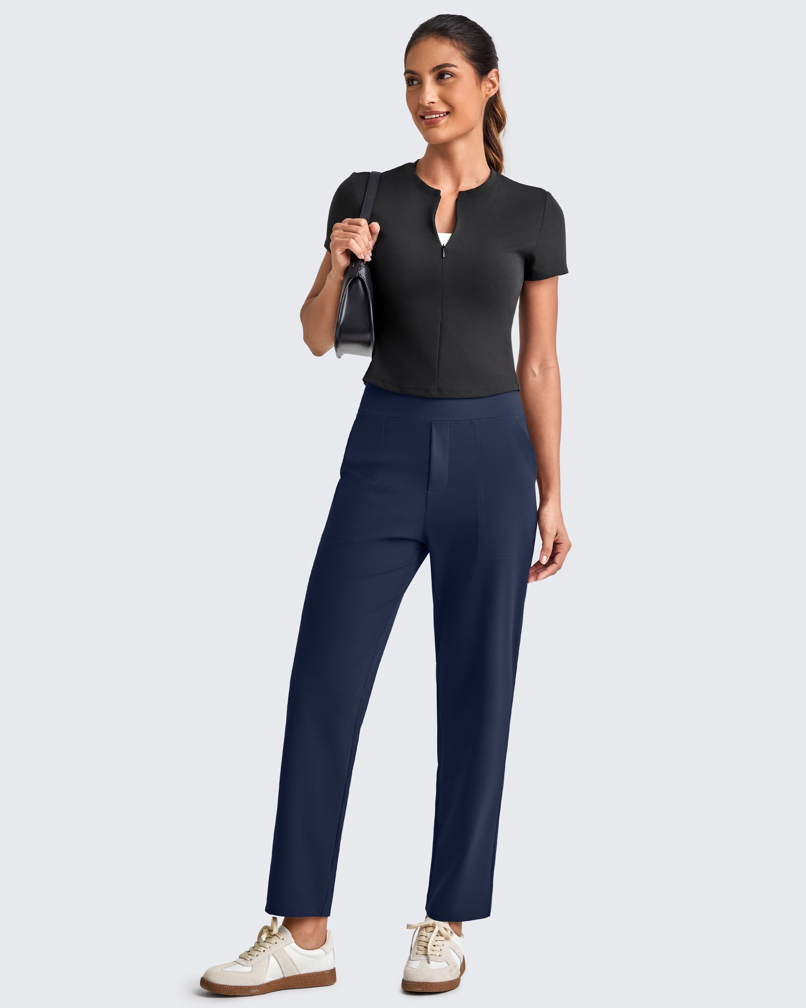G4Free - ShiftReady Crop Business Casual Work Pants -GF25D417CA-S
