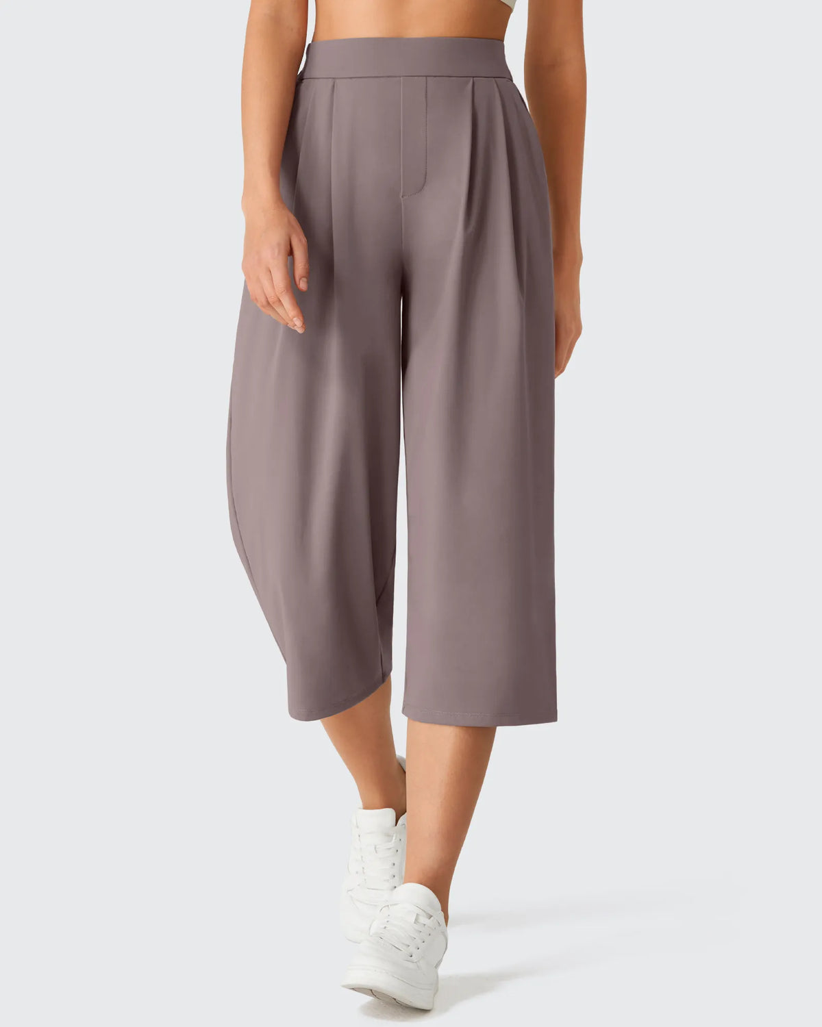 G4Free - ShiftReady Elastic Waist Wide Leg Capri Pants 18'' -GF26J897C007F-XS