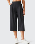 G4Free - ShiftReady Elastic Waist Wide Leg Capri Pants 18'' -GF26J897C007F-XS