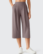 G4Free - ShiftReady Elastic Waist Wide Leg Capri Pants 18'' -GF26J897C007F-XS