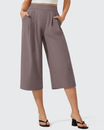 G4Free - ShiftReady Elastic Waist Wide Leg Capri Pants 18'' -GF26J897C007F-XS